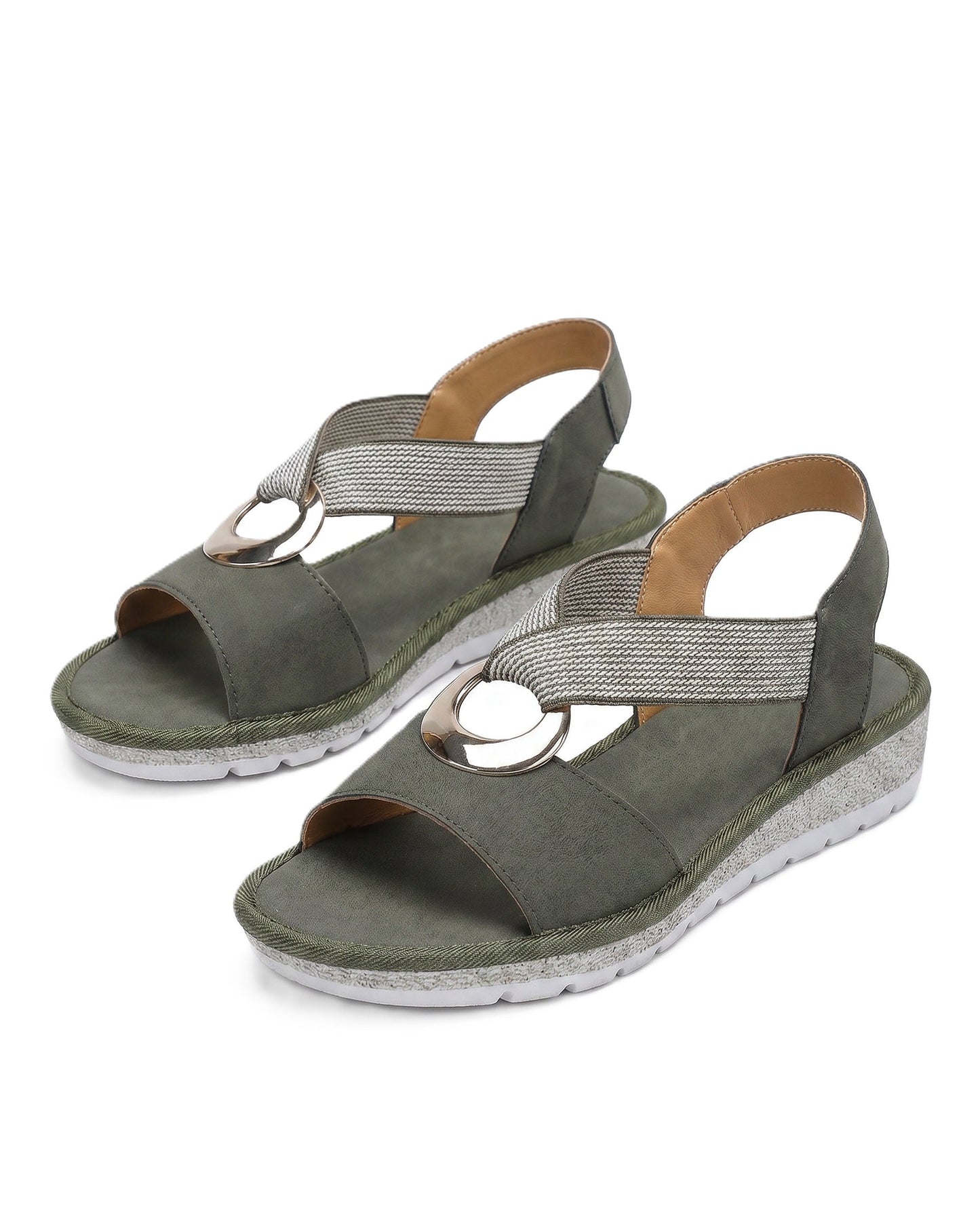 Sandalias de Cuña Trenzada
