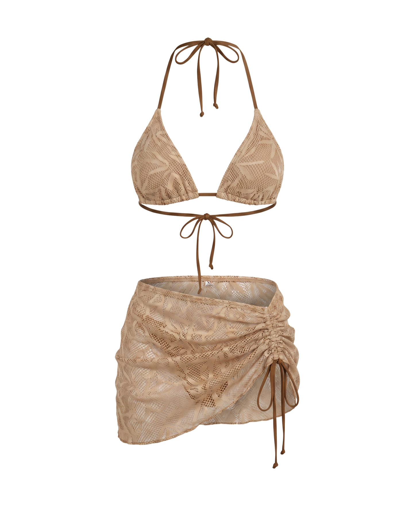 Bikini Marrón de Dos Piezas