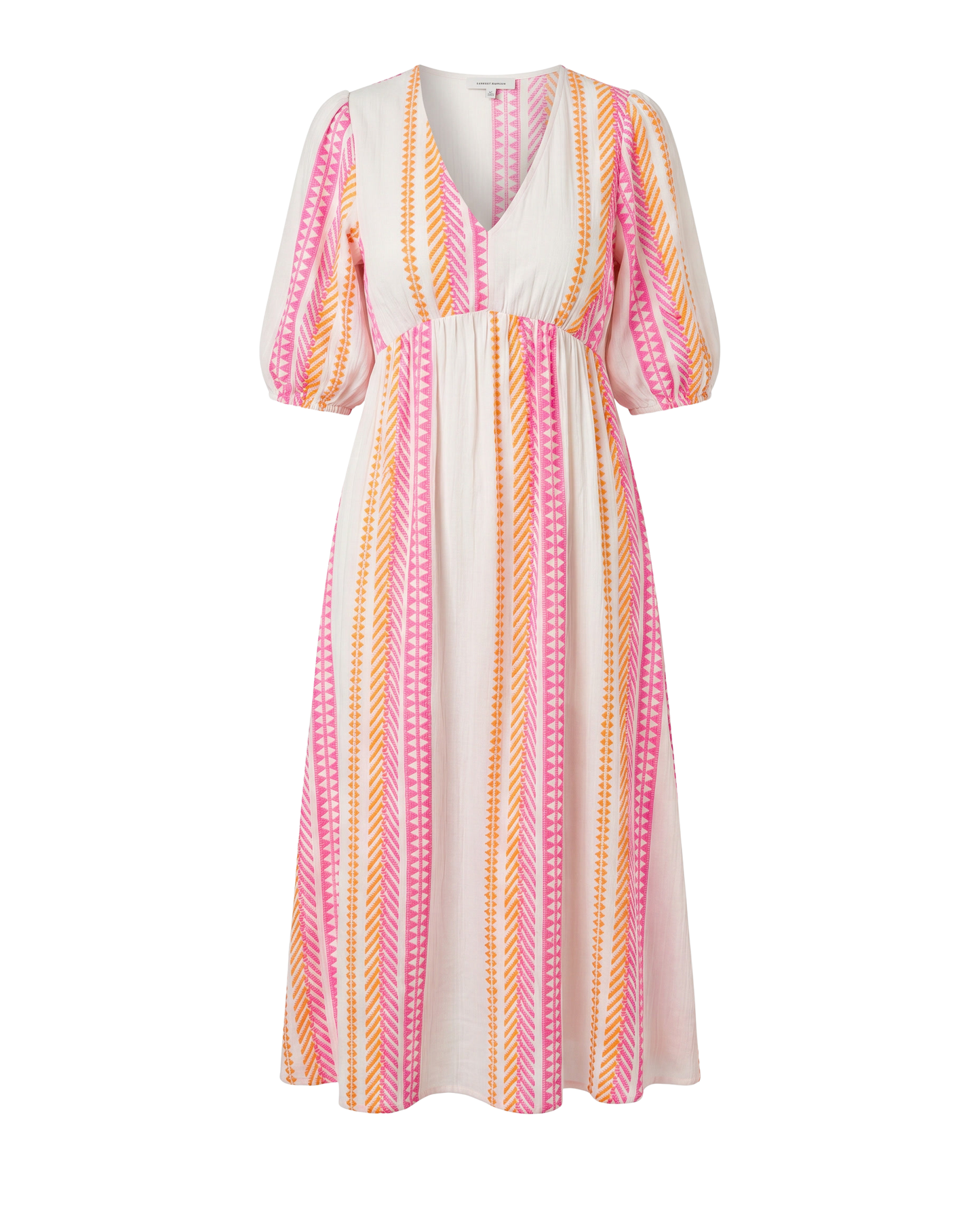 Vestido Acampanado con Escote en V