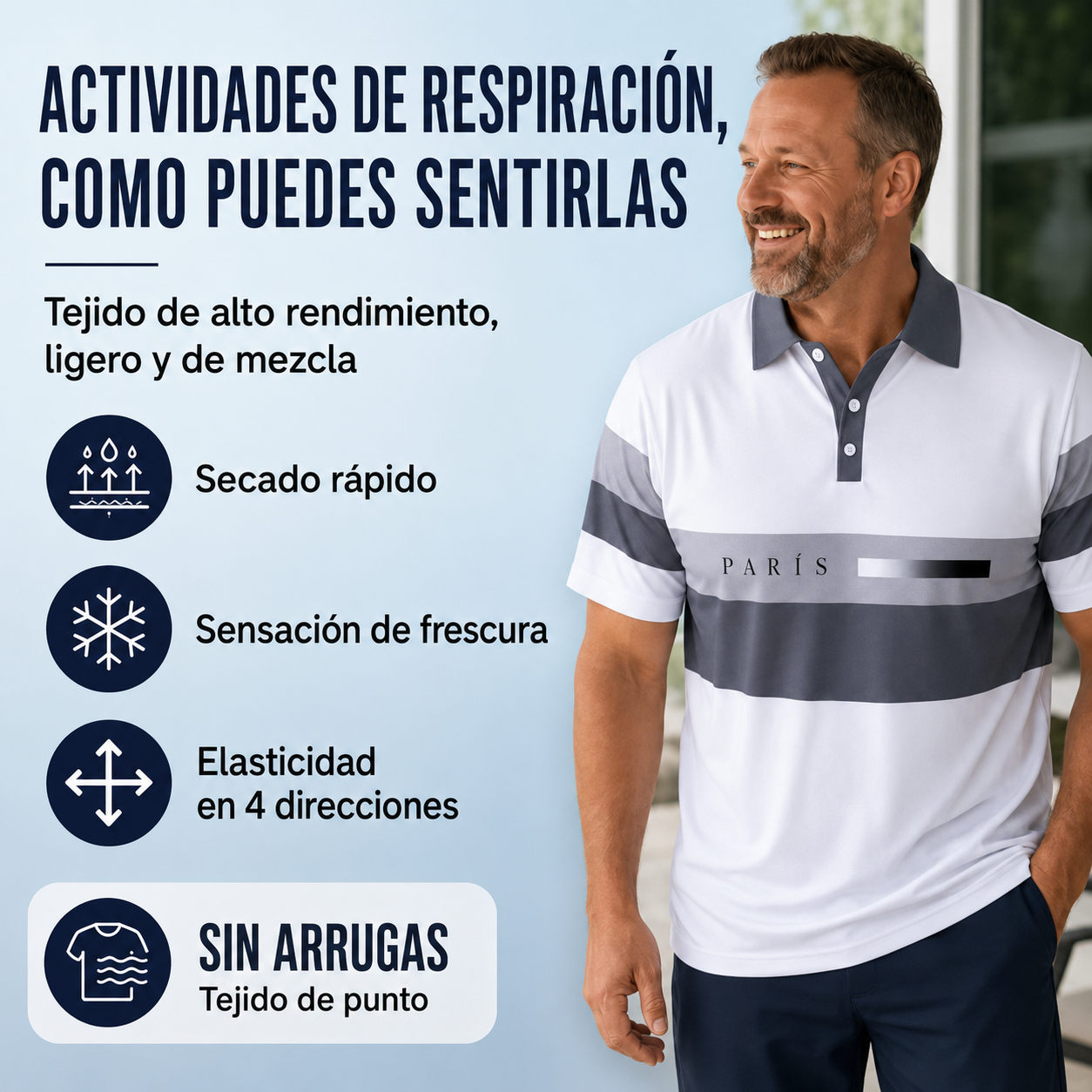 PEDRO - Conjunto de 2 piezas (camisa y pantalones cortos) para hombre: cómodo, transpirable y versátil, ideal para el verano, el tiempo libre y los viajes