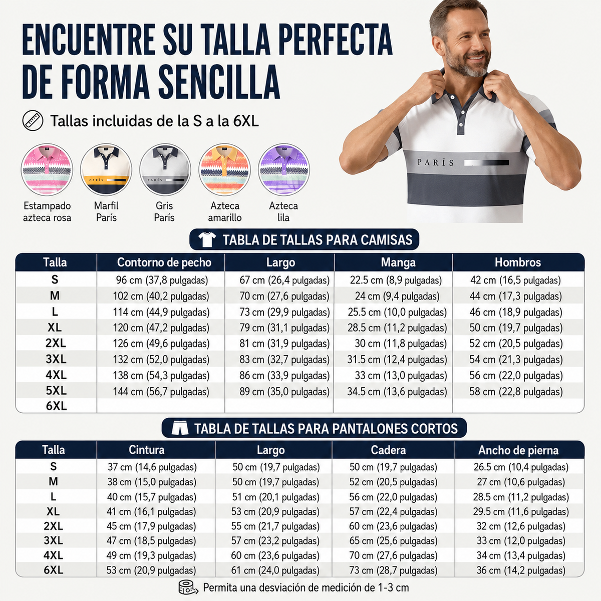 Guía de tallas