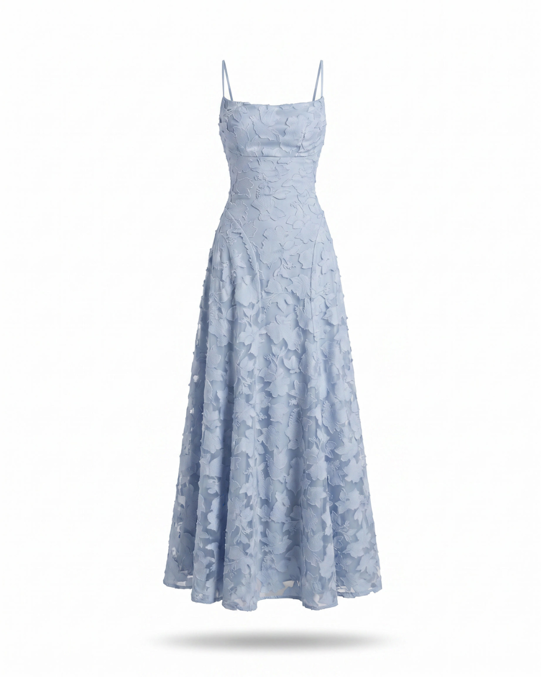 LAURA - Vestido Satinado con Escote en V