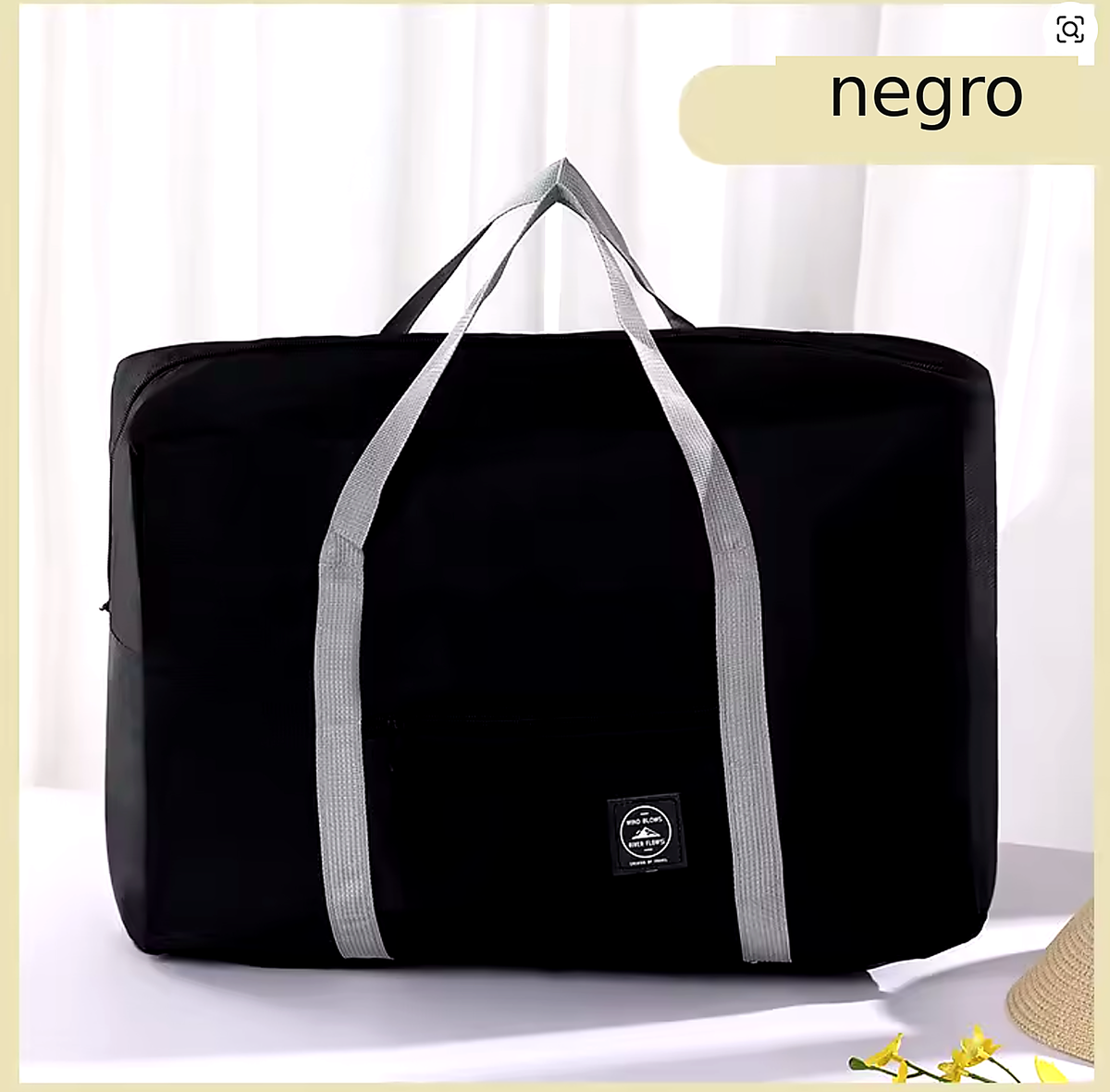 Bolsa de viaje plegable, grande y práctica para equipaje y almacenamiento.