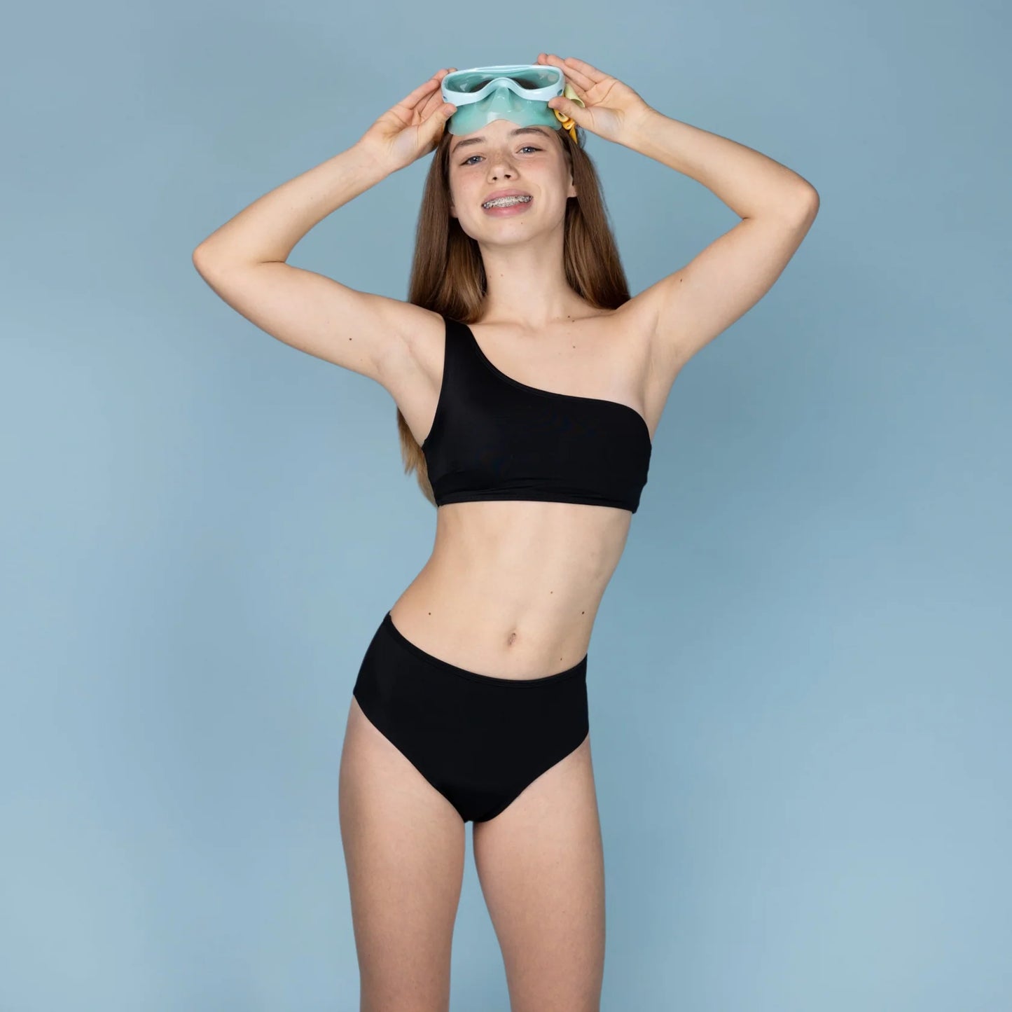 Braguita menstrual para adolescentes de cintura alta