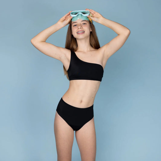 Braguita menstrual para adolescentes de cintura alta
