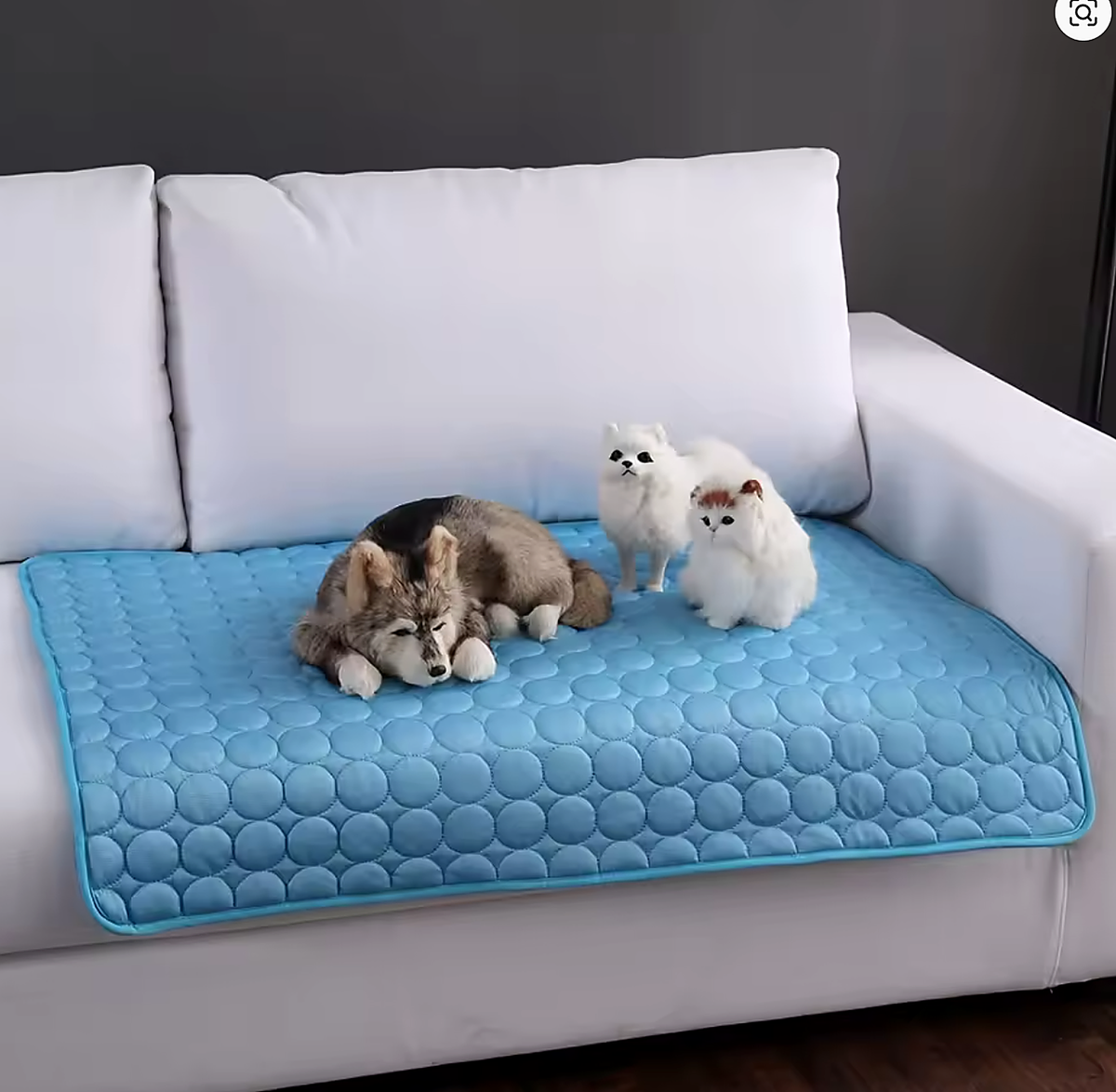 Alfombra refrescante para perros y gatos, cama de verano extra grande, duradera y apta para sofá.